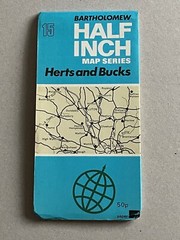 Bartholomew, Half Inch Map Series, No:15, Herts & Bucks