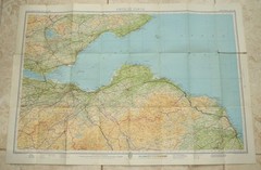 FIRTH OF FORTH 1954 Bartholowmew’s Half-Inch Contoured Map Sheet 46