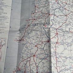 Vintage 1979 AA European Throughroute Map Ostende & Zeebrugge Fold Out