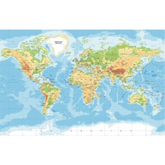 A1 A2 World Of The Map Canvas Prints Poster Wall Educational Maps