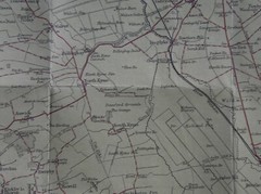 Vintage Batholomew’s Lincoln Fens Map c1920 Half Inch Sheet 14 old Grantham