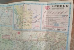 Oregon Washington State Foldout MAP AAA 1993 Navigation Trip Planning Automobile