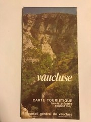 Rare French Conseil General De Vaucluse Carte Touristique Tourist Map