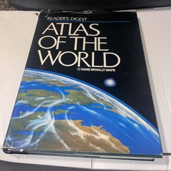 Reader’s Digest : Atlas of the World – Rand McNally Maps (1987, Hardcover, DJ)