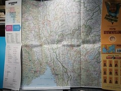 Map BURMA / MYANMAR 1 : 1.5m in ENGLISH by Nelles Verlag : Excellent Condition