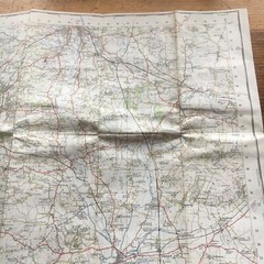 Vintage 1953 Ordnance Survey Cloth Backed Map Gloucester & Malvern
