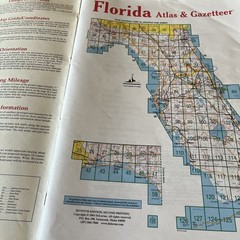 DeLorme Florida/North Carolina/Maine/Vermont Atlas & Gazetteer Vintage 1991 2000