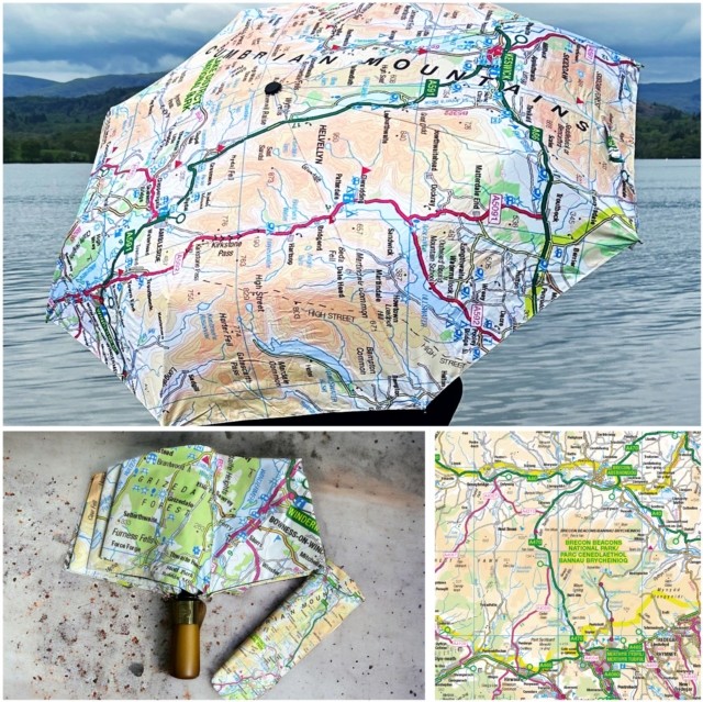 OS Map Premium Umbrella – Brecon Beacons National Park (General merchandise)