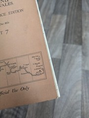 England- South Wales Official ROYAL AIR FORCE EDITION – Sheet 7- Cloth Map 1935