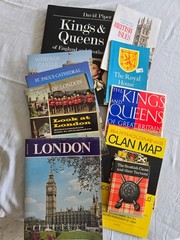Lot of 11 England and Scotland Tourist Guides, Books and Maps