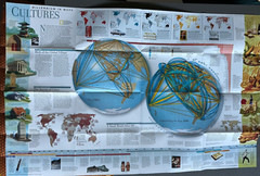Millennium in Maps, Cultures, National Geographic, Map & Poster, 1999