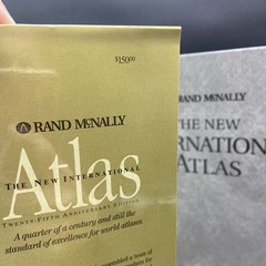 Rand McNally The New International Atlas, 25th Anniversary Edition, HC 1994 HUGE