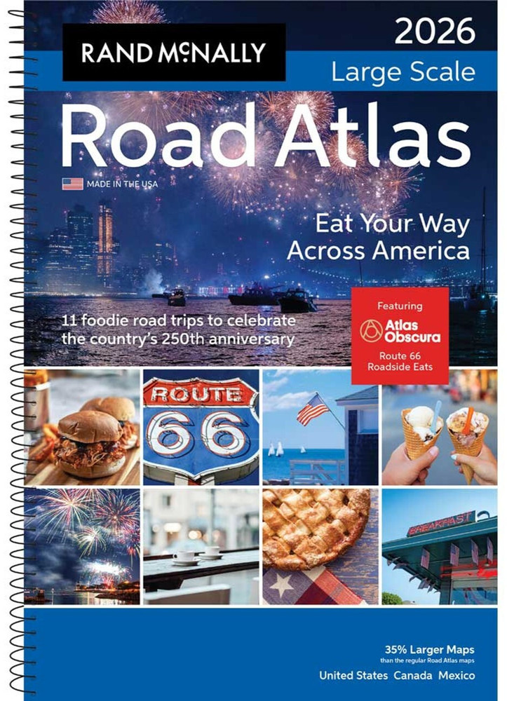 Rand McNally 2026 Large Scale Road Atlas Spiral Bound