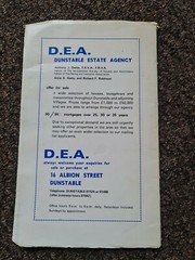 Vintage Dunstable Official Street Plan By G.w.may Ltd