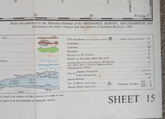 South West England – Ordnance Survey OS Sheet 15 Quarter Inch Map – 1969