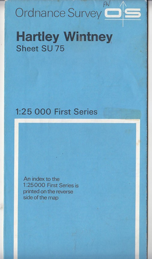 Ordnance Survey – OS 1:25,000 First Series Map Sheet SU 75 Hartley Wintney