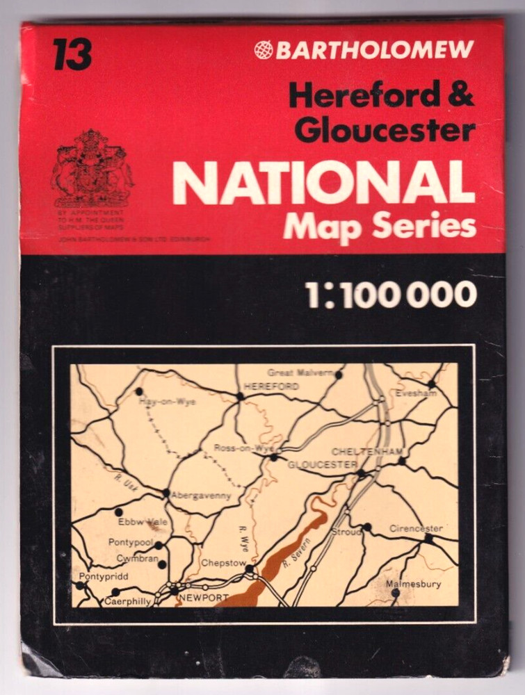 HEREFORD & GLOUCESTER – Bartholomew National Map Series