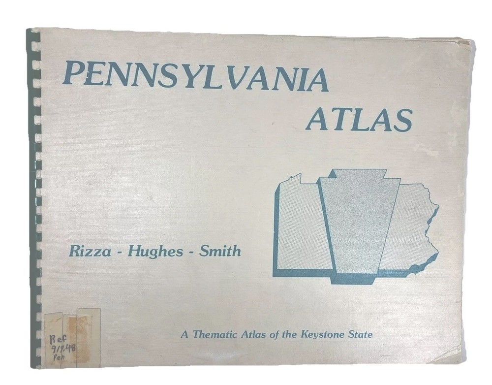 Vintage 1975 Pennsylvania Atlas: A Thematic Atlas of the Keystone State, Spiral