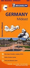 Germany Mideast – Michelin Regional Map 544: Map by Michelin Sheet map, folded