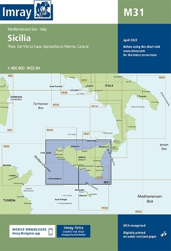 Imray M Series M31 Sicily (Map) (UK IMPORT)