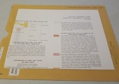 USGS Geologic Map Bonneville Quadrangle, Fremont County, Wyoming w/Sleeve