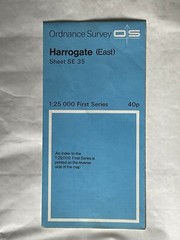 1:25,000 ordnance survey map, Sheet SE35, Harrogate ( East )