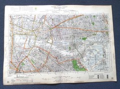 Vintage LONDON CC Municipal Map 1930 – Southwark, Bermondsey, Stepney, Shadwell
