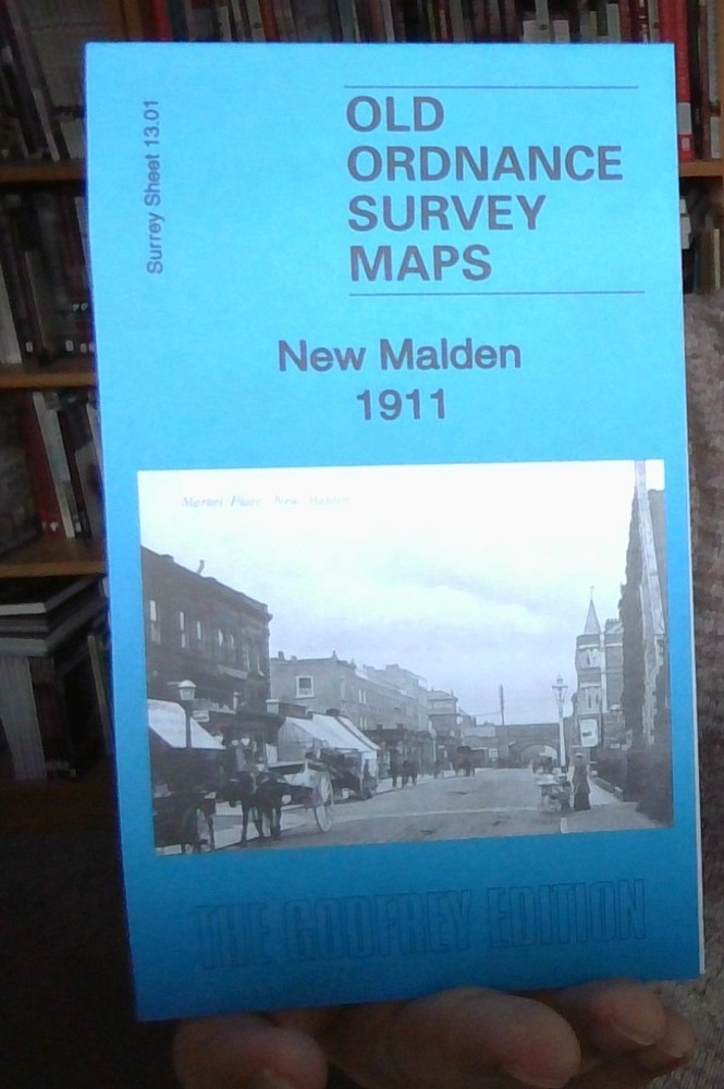 MAP OF New Malden 1911 Surrey Sheet 13.01 by Richard Oliver NEW 9781787211131
