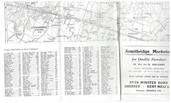 QUEENBOROUGH in SHEPPEY Street plan with index – by Barnett’s 1970’s