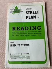 Vintage Barnett’s Reading Area Street Plan & Street Index G.I. Barnett & Son