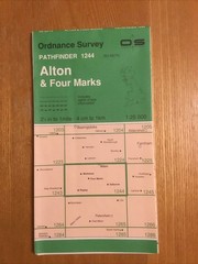1990 Ordnance Survey Pathfinder Map 1244 SU 63/73 Alton And Four Marks
