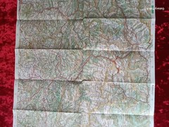Vintage Michelin Map No.86 Luchon Perpignan France Road Travel Map 1980s France