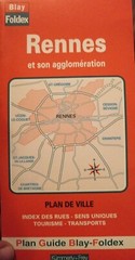 4 X Blay Maps & Guides Rennes, Calais, Caen & Cherbourg In French