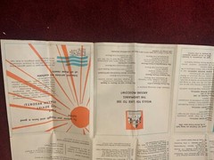 Vintage 1960’s Moscow Tourist MAP Illustrated. hotel guides & events calendar