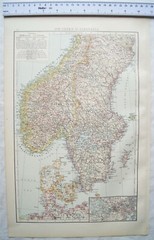 1895 The Times Plate 65 Southern Scandinavia