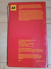 Vintage AA London Touring Map Inner Outer Theatreland Road Parking 1977 Tourist