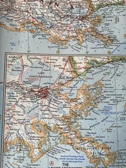 National Geographic Magazine Paper Map Of South Central United States 1961