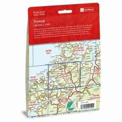 Norway Tromsø (Tromso) Nordeca Map 10152 50k Hiking, Skiing Trails weather proof