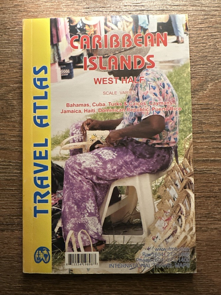 International travel maps travel Atlas Caribbean Islands West half