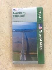 Northern England 2003 Vintage OS Ordnance Survey Map 1” to 4 mile Mancave