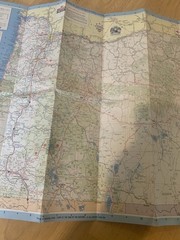 VINTAGE 1967 ORIGINAL CHEVRON STANDARD OREGON FOLD OUT MAP