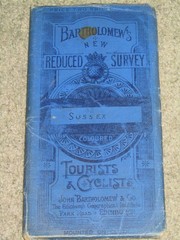 Antique 1904-1920 Bartholomews Reduced Survey Map 32 Sussex – cloth