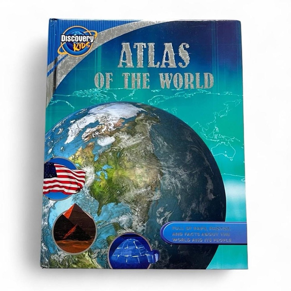 Discovery Kids Atlas of the World Hardcover Parragon 2008 English Reference Book