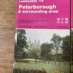 Peterborough and Surrounding Area (Sheet 142) Ordnance Survey Plus Ely 143