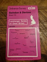 Ordnance Survey Map Sheet 173 – Swindon And Devizes