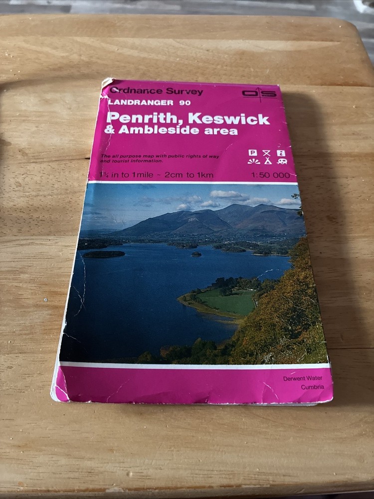 OS, Ordnance Survey Landranger map, 90, Penrith & Keswick