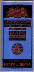 Revised Half-inch Sheet 15 Herts & Bucks : Bartholomew