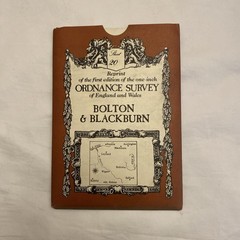 Bolton & Blackburn Sheet 20 Reprint of 1st Ed 1 inch Ordnance Survey Map