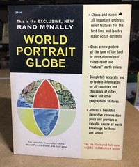 Vintage 1963 Rand McNally World Portrait Globe HANDBOOK Guide Illustrated Color