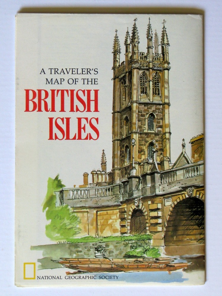 👀 National Geographic’s, A Traveler’s Map of The British Isles 👀